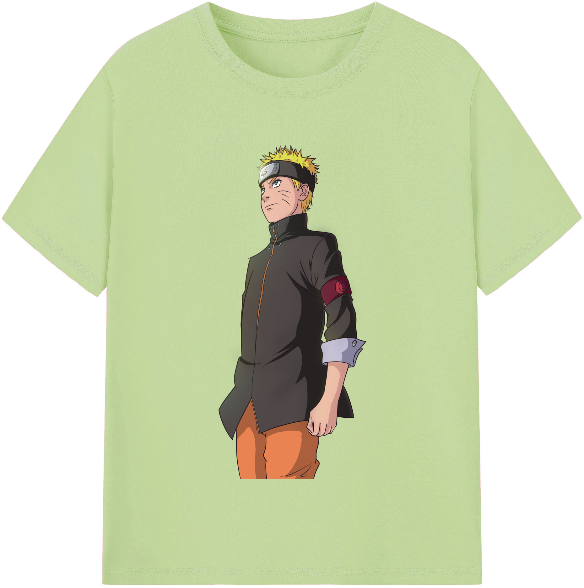 （画像用） NARUTO -ナルト- うずまき ナルト Uzumaki Naruto 綿100％半袖Tシャツ（フロントプリント）